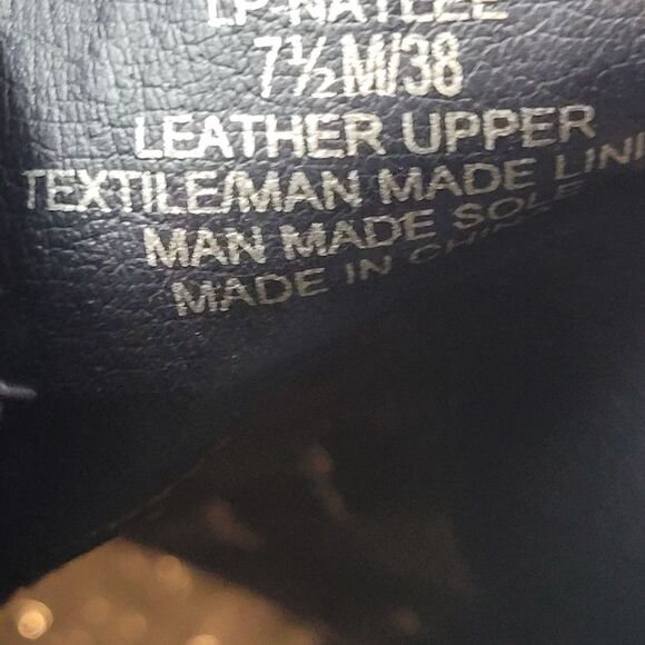 Lucky Brand Natalee Heeled Lugged Sole Side Zip Ankle Bootie Size 7.5 - Picture 7 of 10